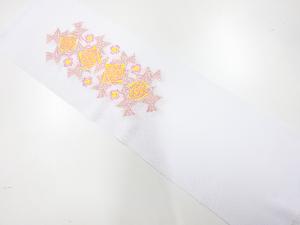 新品　丹後製　刺繍半衿(日本製)